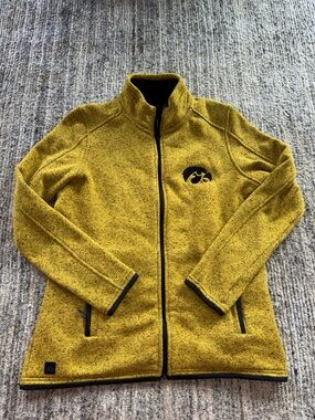 Stormtech Women’s Yellow Iowa Hawkeye Jacket with Embroidered Logo